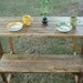 Reclaimed Wood Table and Bench