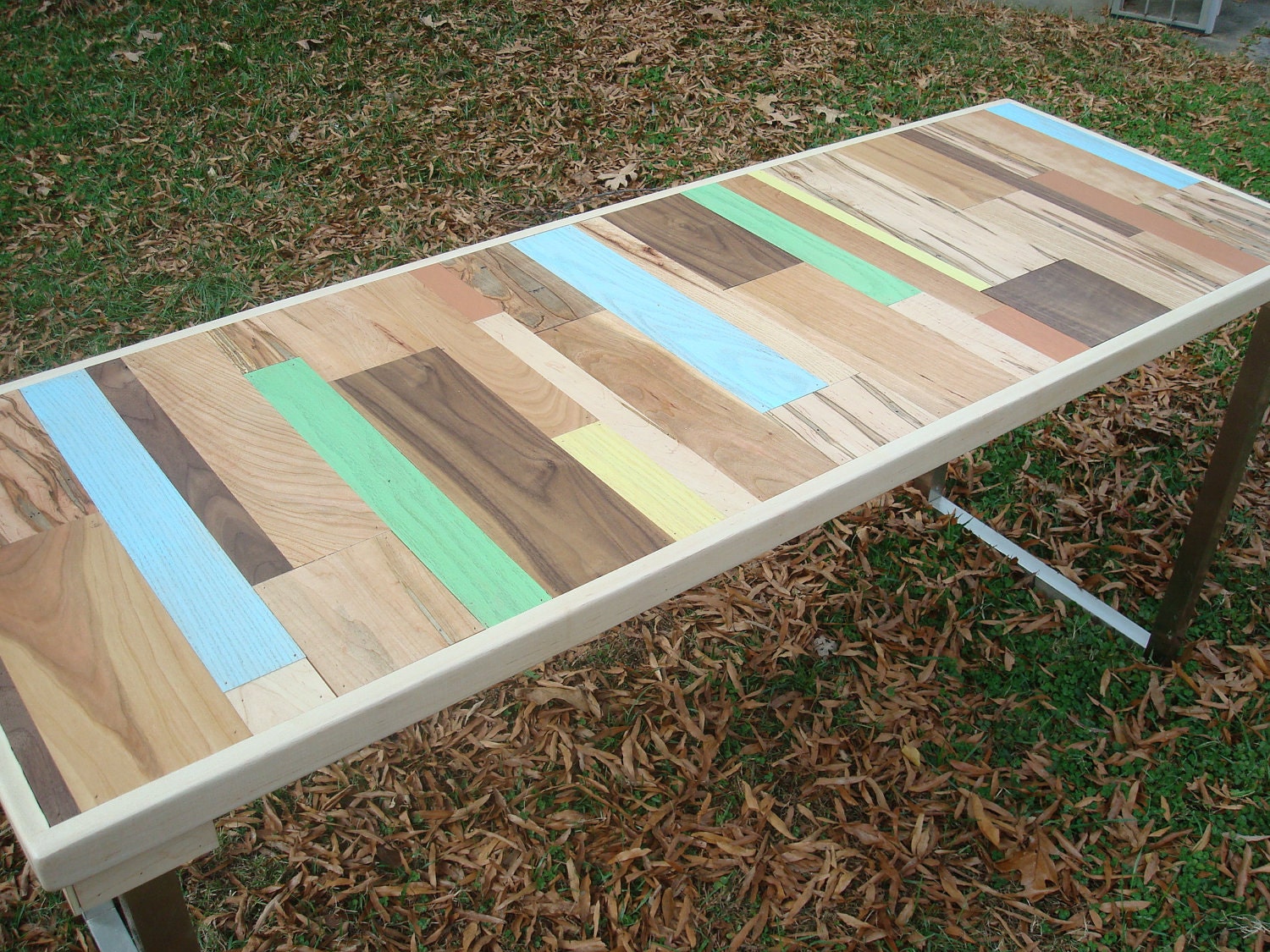 Reclaimed Wood Painted Table