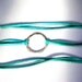 Leather Wrap Bracelet Sterling Silver and Turquoise Leather Cord