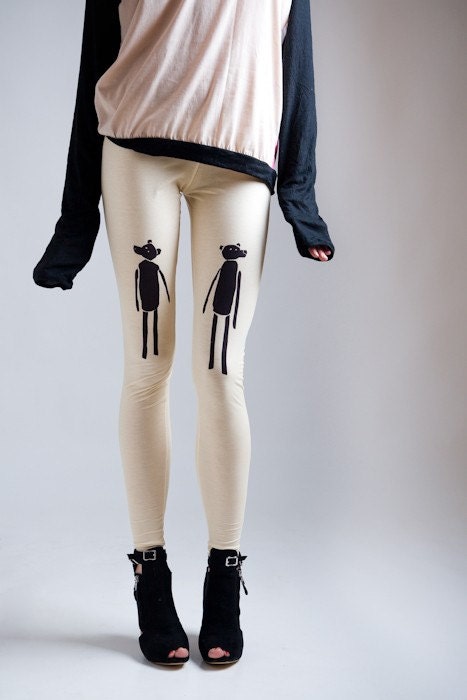 BEAR date cream leggings on SALE