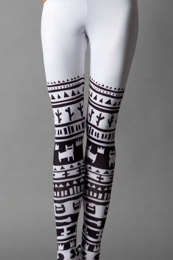 SALE White Tribe leggings