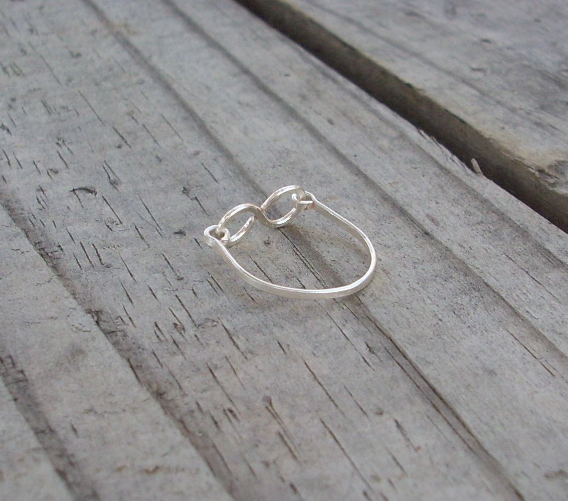Silver Wire Infinity Ring