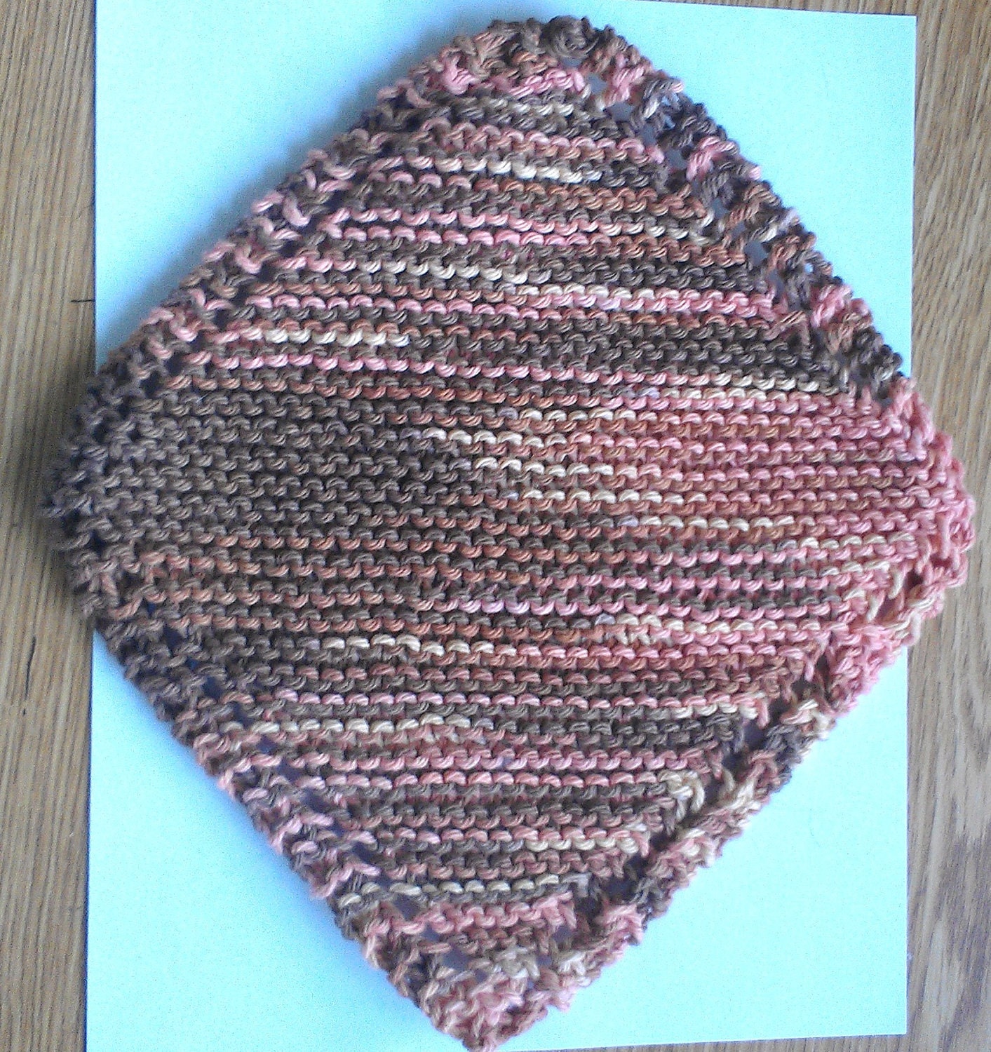 Desert Rising Knit Diagonal Dish or Wash cloth