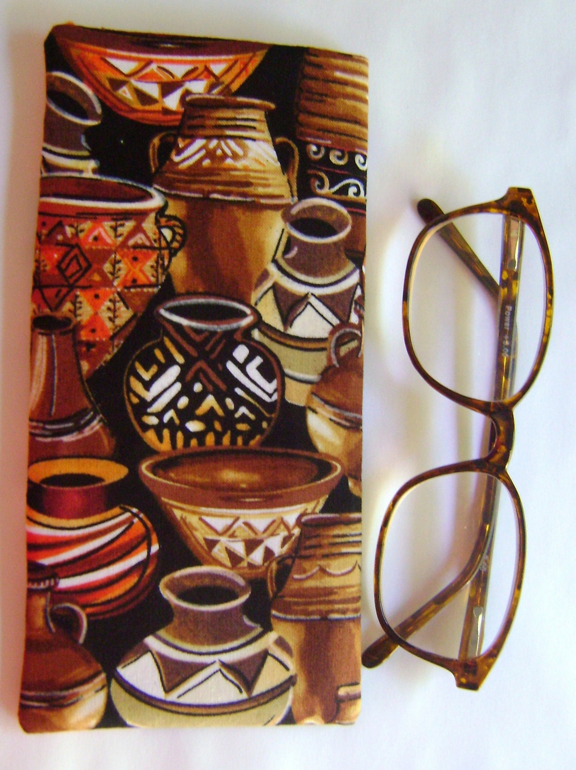 Colorful Pottery Eyeglass Case