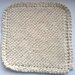 Cream Knit Dish or Wash Cloth