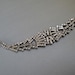 Vintage Sterling Bracelet signed Kramer in Rhinestones - set in sterling silver setting with safety chain makes a beautiful bridal bracelet