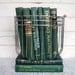 Dark Green Books Instant Library Collection by Color Photography Props Vintage Decorative Books