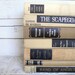 Tan & Black Books Instant Library Collection Vintage Decorative Book Bundle Photography Props Brown