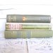Green Books Instant Library Collection Decorative Books Photography Props Sage, Pale Green, Shabby Chic, French Country