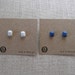 Octagon Cut Jewel Stud Earrings