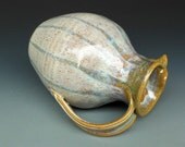 Flower Vase Pitcher Striped Cream