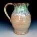Green Speckled Cream Pitcher Flower Vase