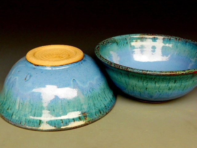 Blue Ceramic Soup Bowl