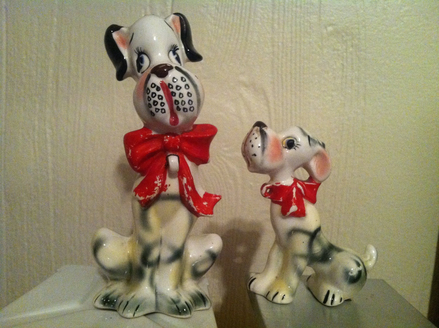 Vintage Dalmation Dog and Puppy Figurines