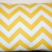 MEMORIAL DAY SALE Chevron Pillow Lumbar Pillow Cover Yellow Zig Zag Chevron 12x16 Inches or 12 x 18 Inches