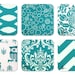 MEMORIAL DAY SALE Sale Decorative Throw Pillow Covers Accent Pillows Cushion Covers 16  x16 Inches Turquoise Mix and Match