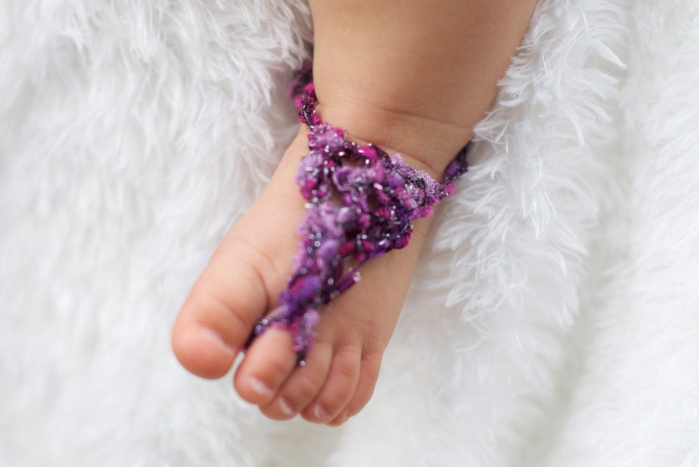 Baby Barefoot Sandals. Girl stylish foot wear for those tiny earth bound toes.