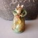 Art Sculpture Animal Coyote Totem Sage Sand Cloak Citrine Bronzed Mica