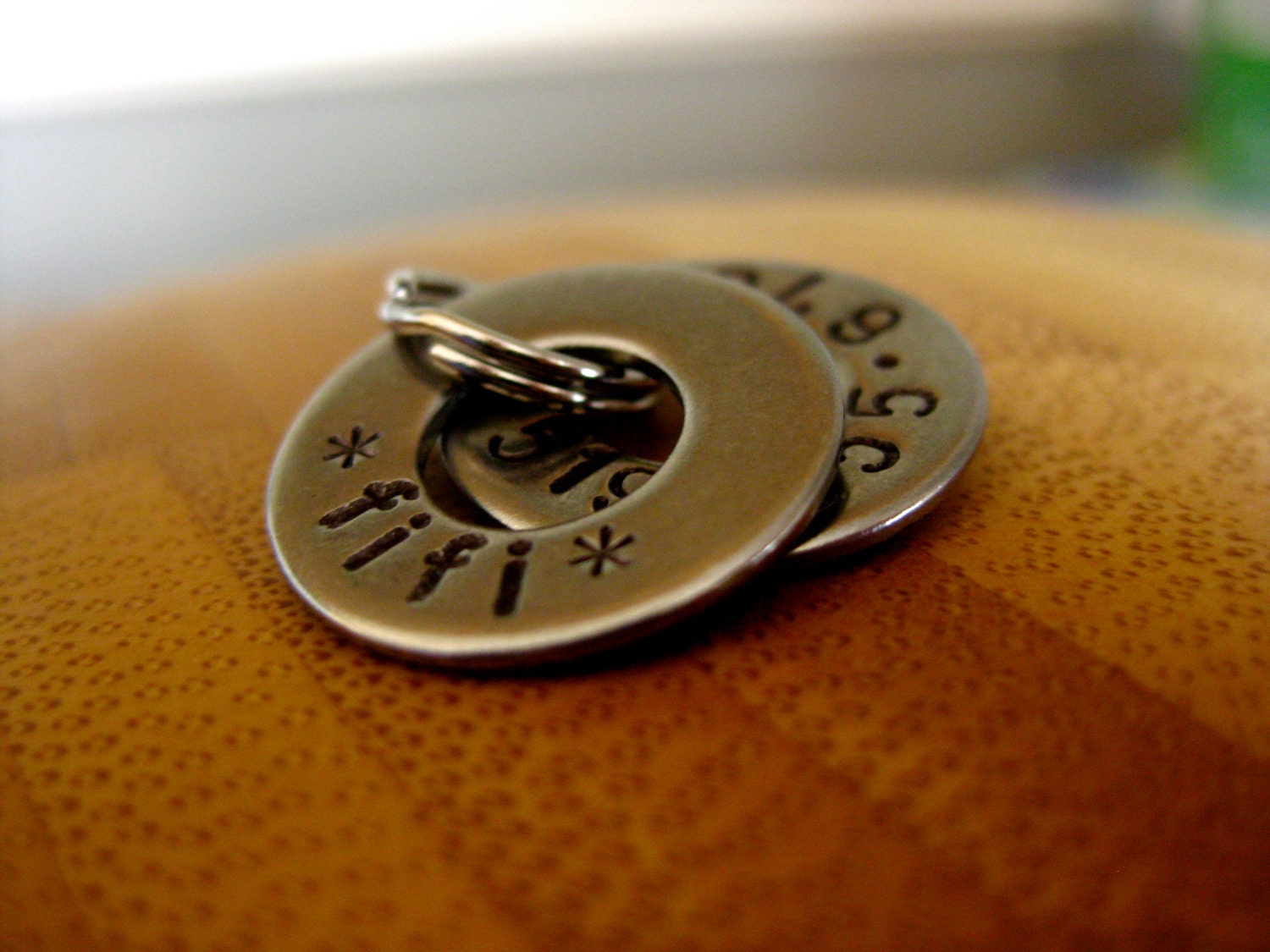 Cat/Small Dog Tag - Custom Name and Number - By Rawkette