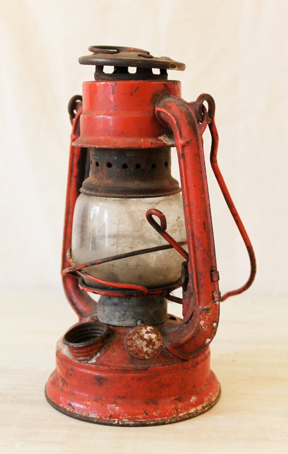 vtg little red lantern