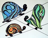 Kid wall art turtles