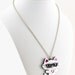 Geeky Kitty With Glasses Laser Cut Layered Acrylic Pendant Kawaii Japanese Anime Style