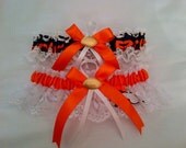 Wedding Garters Denver Broncos fabric prom sport any size color or style.