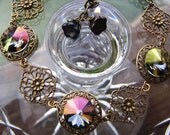 BRASS  Swarovski Crystal-Crystal Starlight Anklet