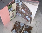 Hemp-Stitch Garden Notebook w/Japanese Bookplate Pocket Portfolio