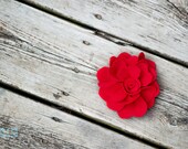 Custom Wool Felt Handsewn Rose Brooch