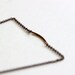 NATURAL- Raw white turquoise stone Necklace- antiqued copper chain, copper brass tubes