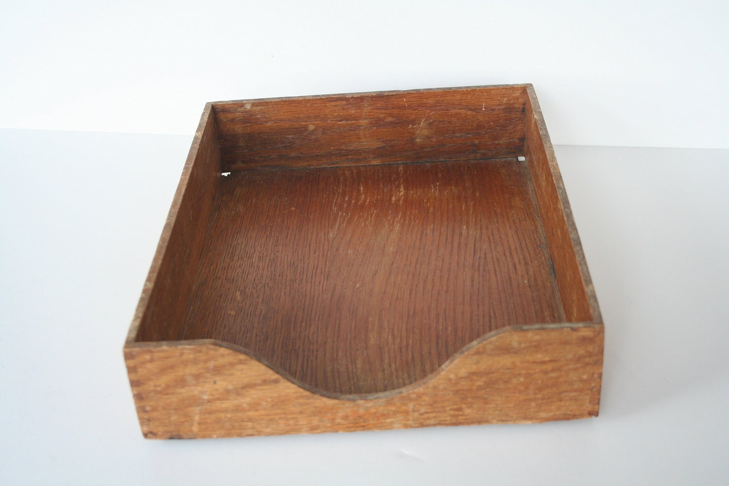 wooden letter tray