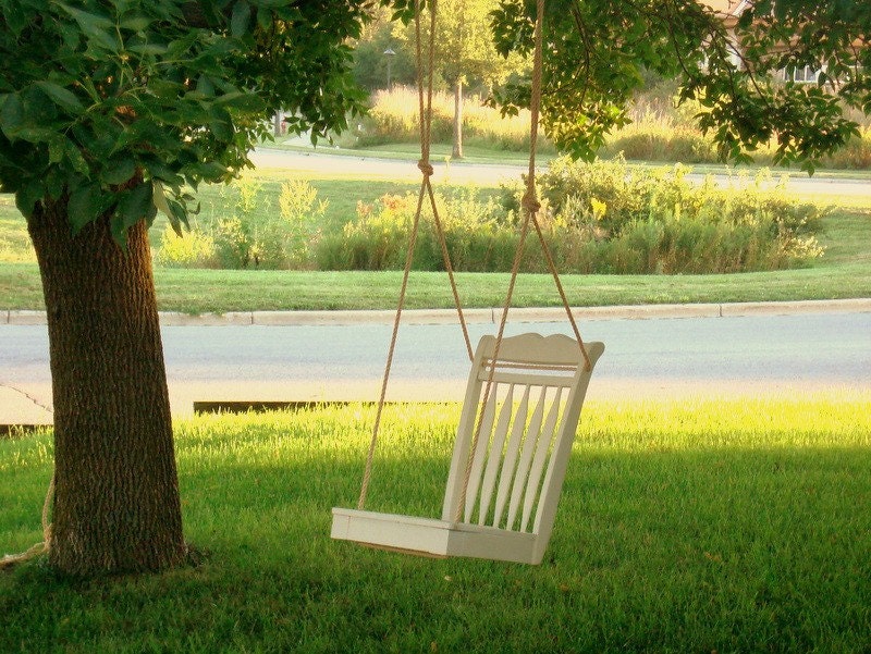 Repurposed Dining Room Chair Tree Swing