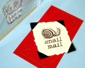 Snail Mail Clear Polymer Rubber Stamp