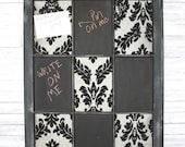 Message Bulletin chalk board Black and Grey Reclaimed window