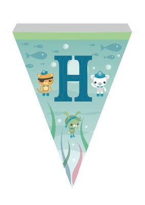 The Octonauts Printable A to Z Bunting, Spacers and Numbers Il_570xn