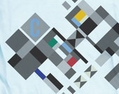 T-shirt of Russian Political Constructivism Art MENS