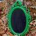 Vintage Frame Chalkboard Ornate in Gloss Green