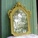 Vintage Hollywood Regency Mirror Upcycled in Lemongrass