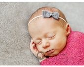 mae . grey ((fabric bow skinny elastic headband)