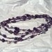 Long Strand Beaded Statement Lilac Blossom Italian Yarn Necklace with Jade, Mother of Pearl, and Fire Polished Crystals