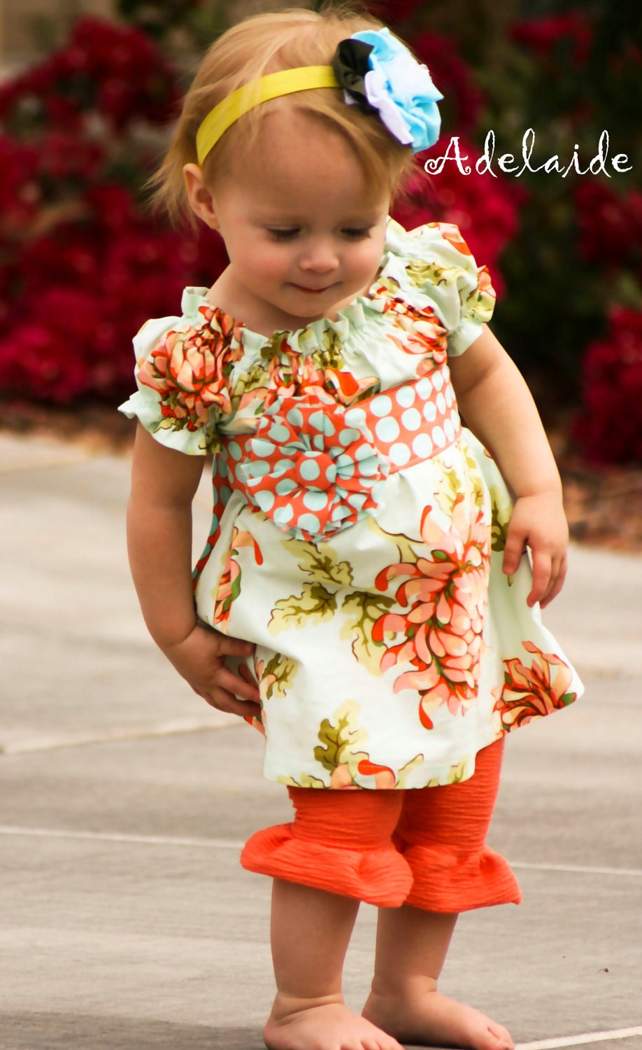 She's a Peach (2) Piece set... LAST ONE with leggings, size 4T... Adelaide Original