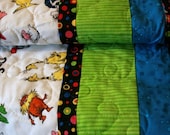 Crib Quilt Robert Kaufman's Celebrate Seuss for baby