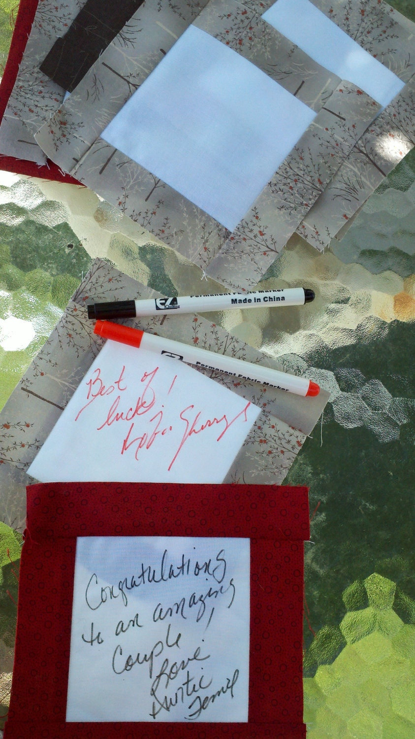 Deposit on a Signature Guest Book Quilt   Great for weddings retirement birthday showers and more
