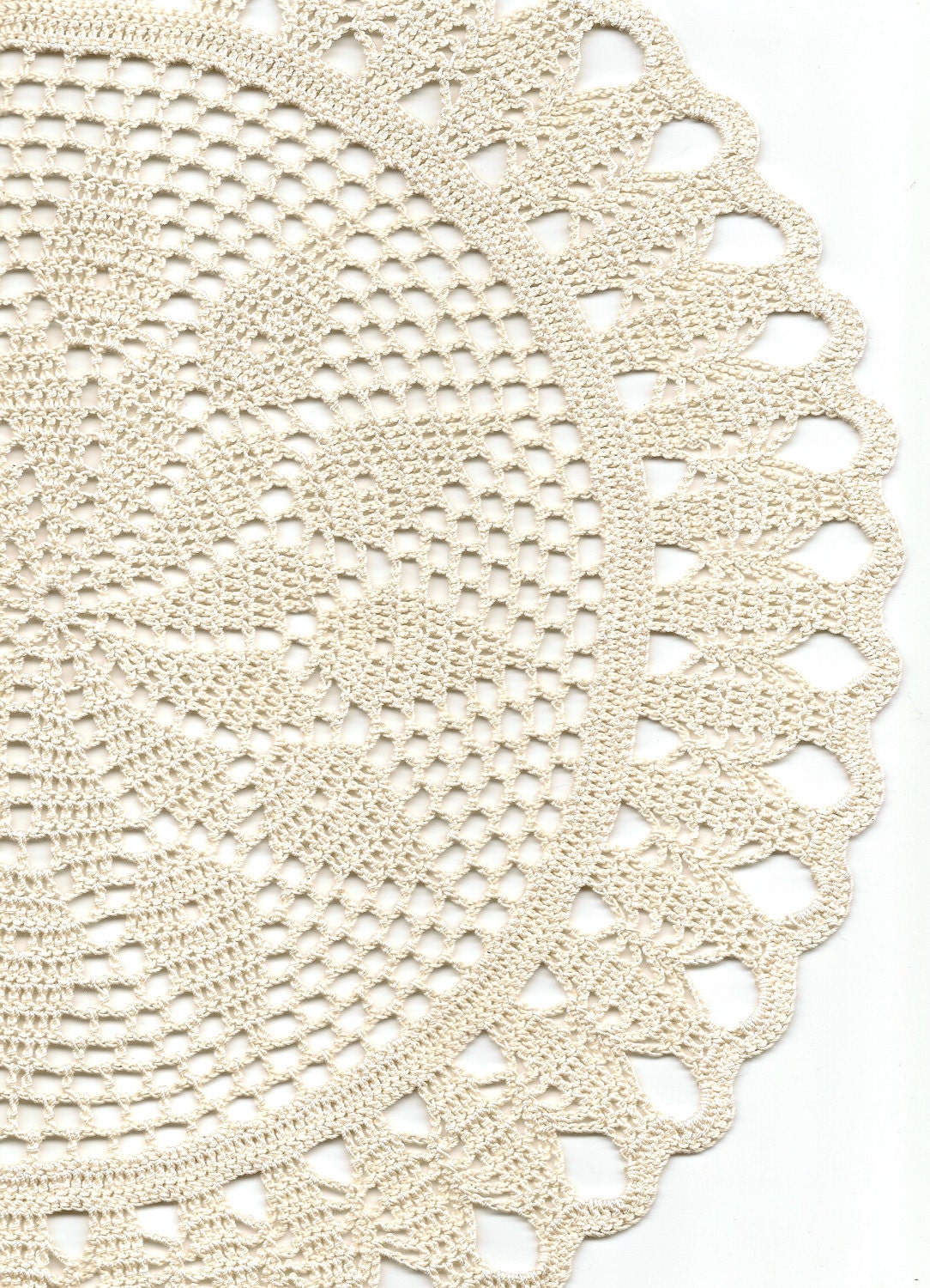 Crochet doily, lace doily, table decoration, crocheted place mat, center piece,doily tablecloth, weddings, napkin, cream, handmade doilies