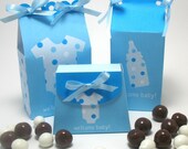 DIY printable party favor gift bags - Baby shower - Baby gift (blue)