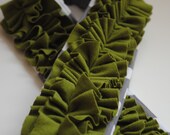 Olive Ruffle dSLR Camera Strap Cover