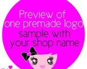 Proof before Purchase - Get the preview of ONE premade logo design SAMPLE with your shop name