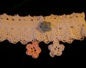 White Victorian Pineapple Bridal Garter