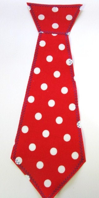 Tie Applique, Iron On, Pre-stitched